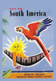 Fly to South America - Gallery Wrapped Canvas Art 28" x 42"