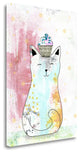 "Cat With Cupcake I" By Sarah Ogren, Giclee Print on Gallery Wrap Canvas