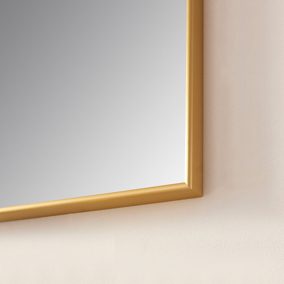 Viella Rectangular Aluminum Wall Mounted Mirror