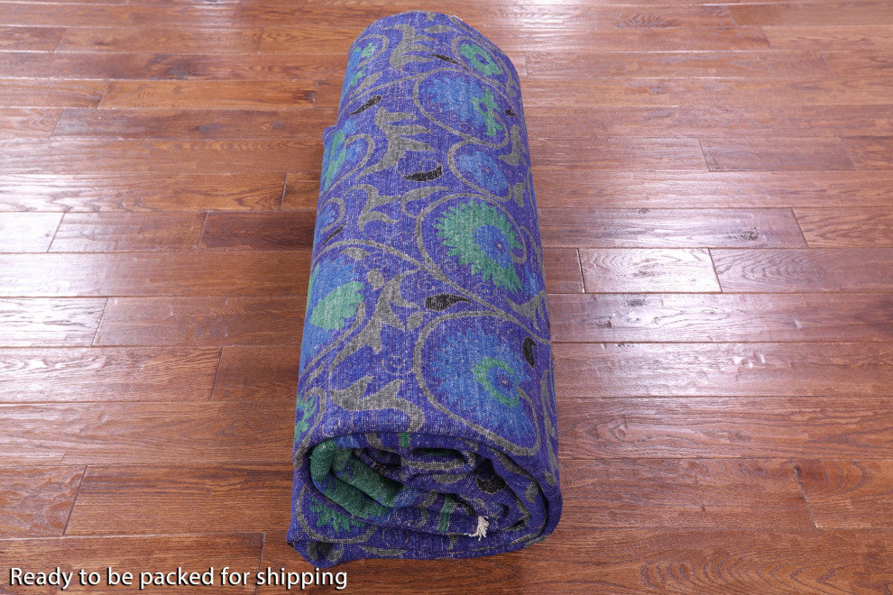 Hand Knotted William Morris Wool Rug 10' 3" X 13' 10" Q9448