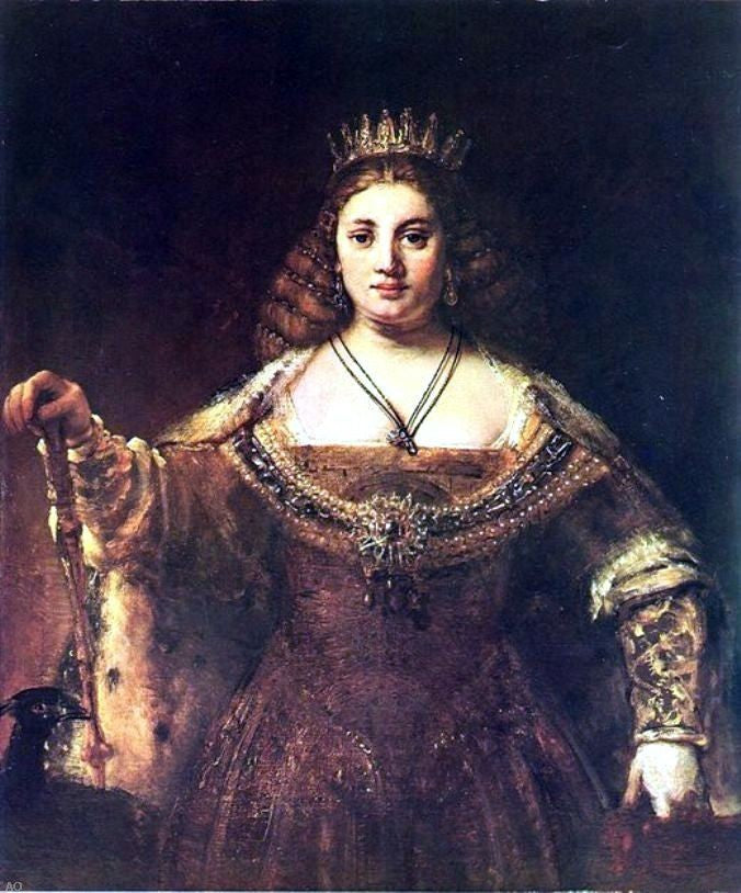 Rembrandt Van Rijn Juno, 20"x25" Wall Decal Print