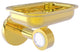 Clearview Wall Mounted Soap Dish Holder, Polished Brass