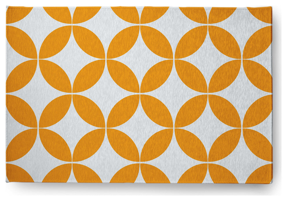Eye Opener Spring Chenille Rug, Mango, 4'x6'