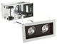 Mini Multiple LED Two-Light Remodel Housing With and-Light 2700K Narrow, Black
