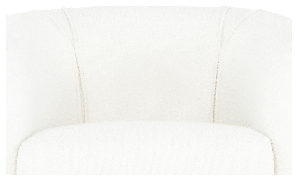 Sepli Accent Chair, White Boucle
