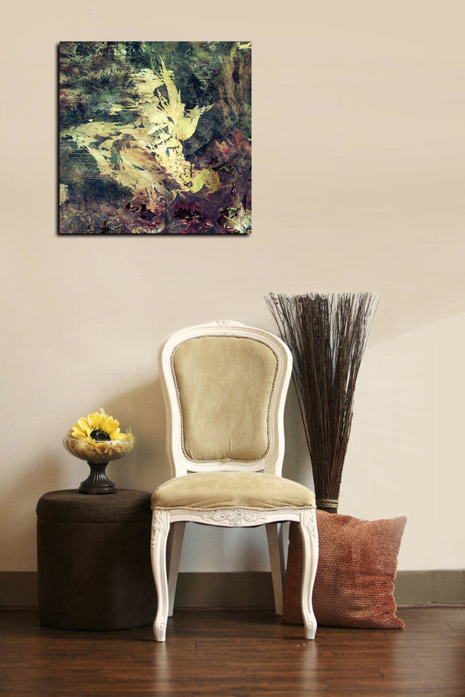 Epic Graffiti "Earth As Art: Sandy Scars" Giclee Canvas Wall Art, 18"x18"