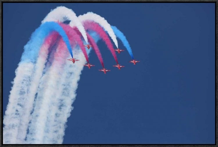 "Red Arrows" Framed Canvas Giclee by Jonathan Simons, 31x21"