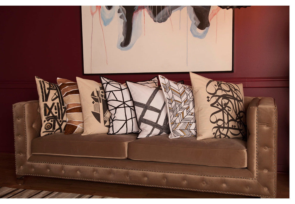 Dimond Home 8906-010 Cracking Pillow With Goose Down Insert