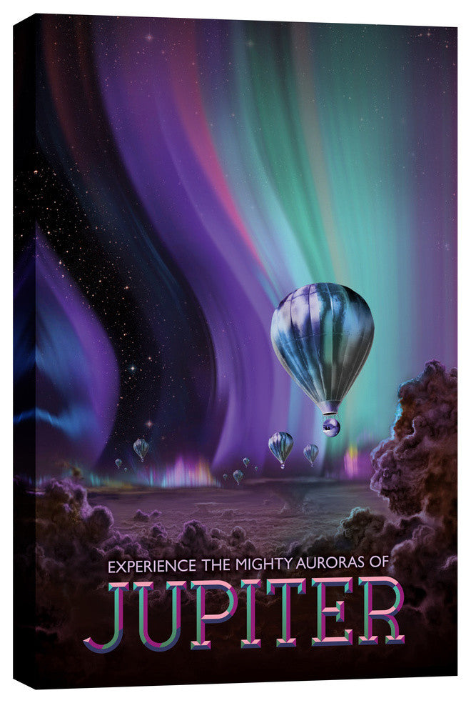 Epic Graffiti "Visions of the Future: Jupiter" Giclee Canvas Wall Art, 18"x26"