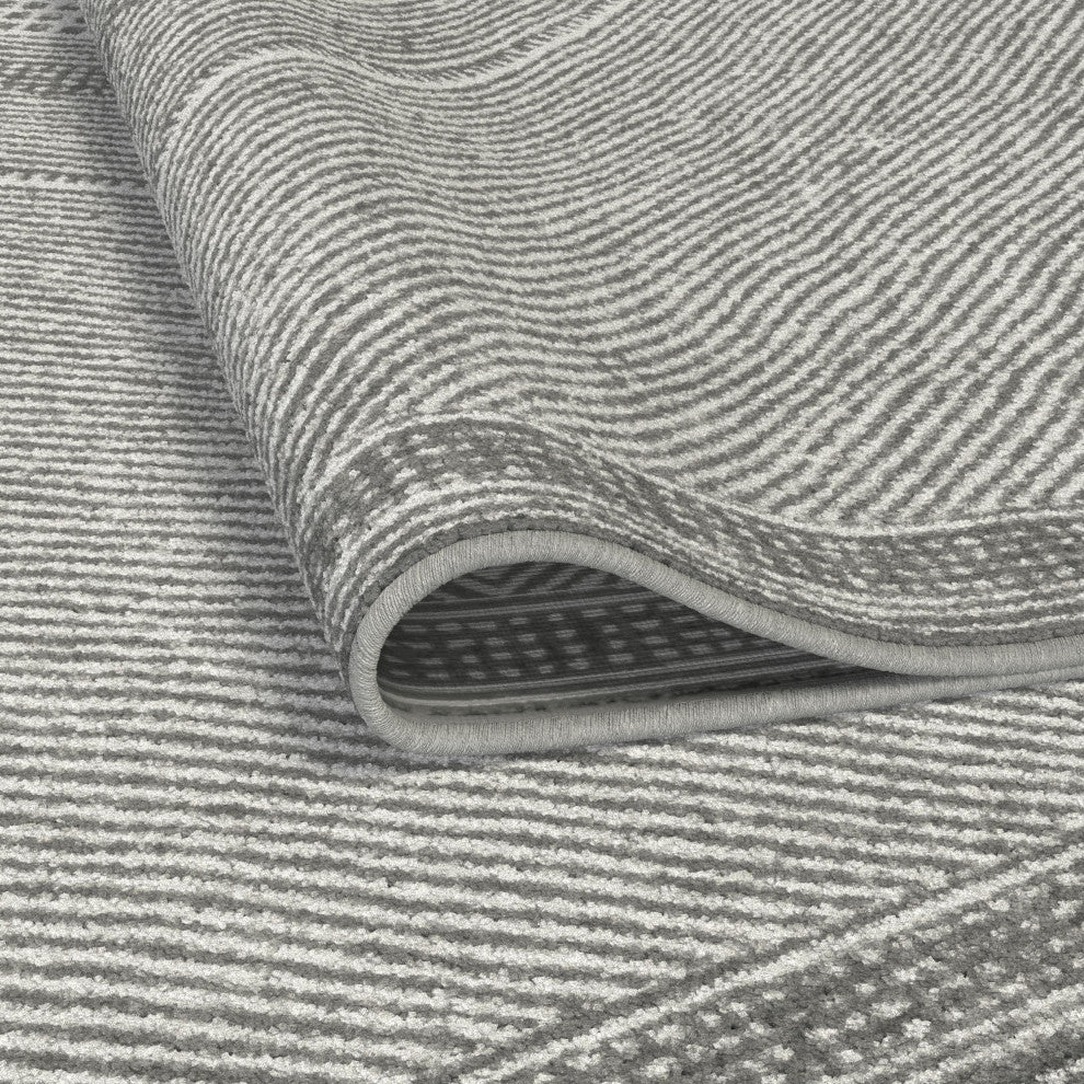 Sonoma Benzara Gray Viscose Area Rug