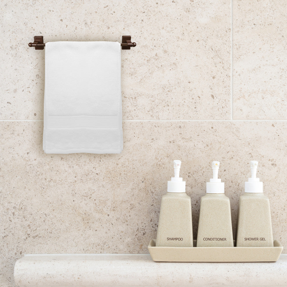 Self-Adhesive Wall Mount Rod, 17"-30", Set of 2, Cocoa