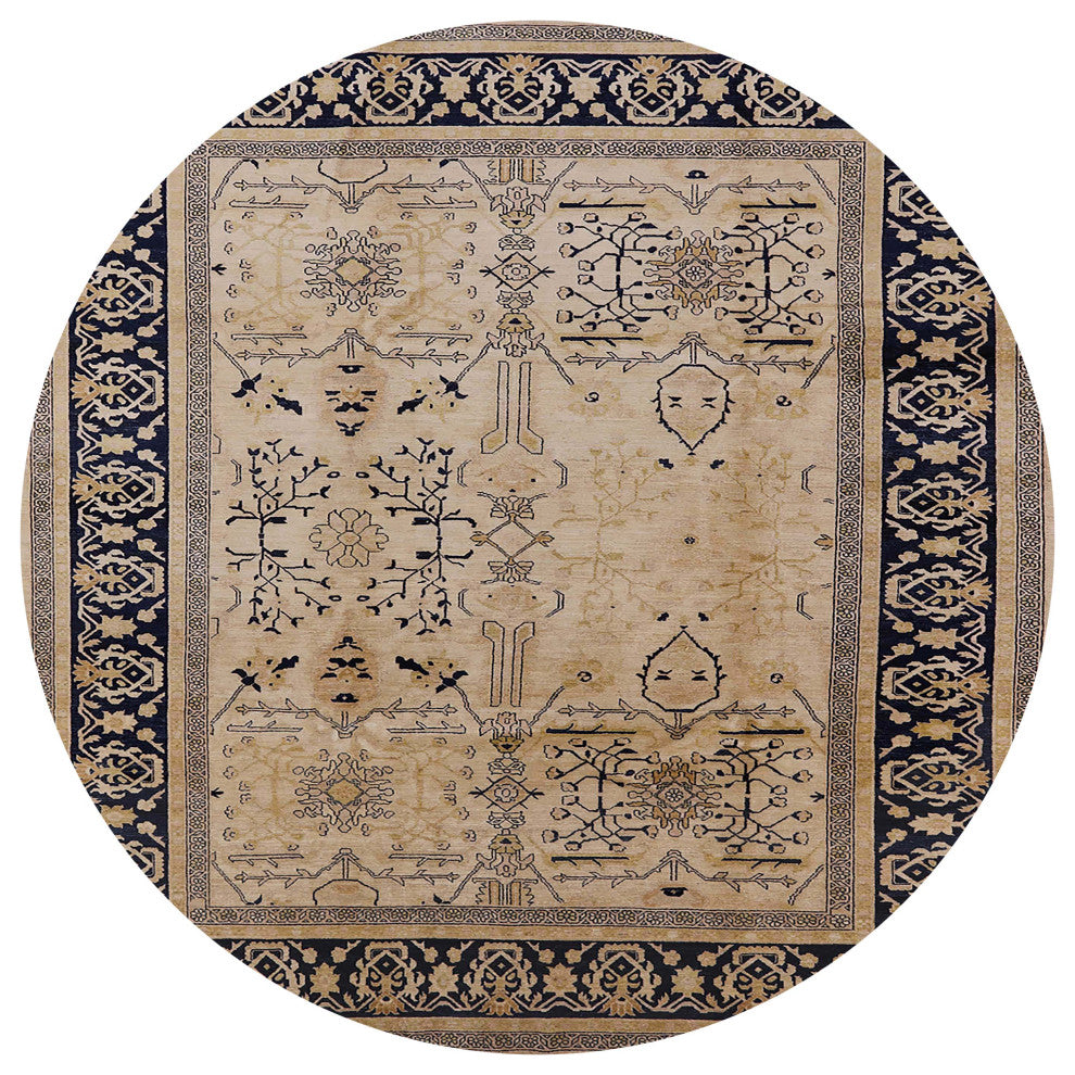 Ahgly Company Indoor Round Mid-Century Modern Area Rugs, 7' Round