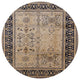 Ahgly Company Indoor Round Mid-Century Modern Area Rugs, 7' Round
