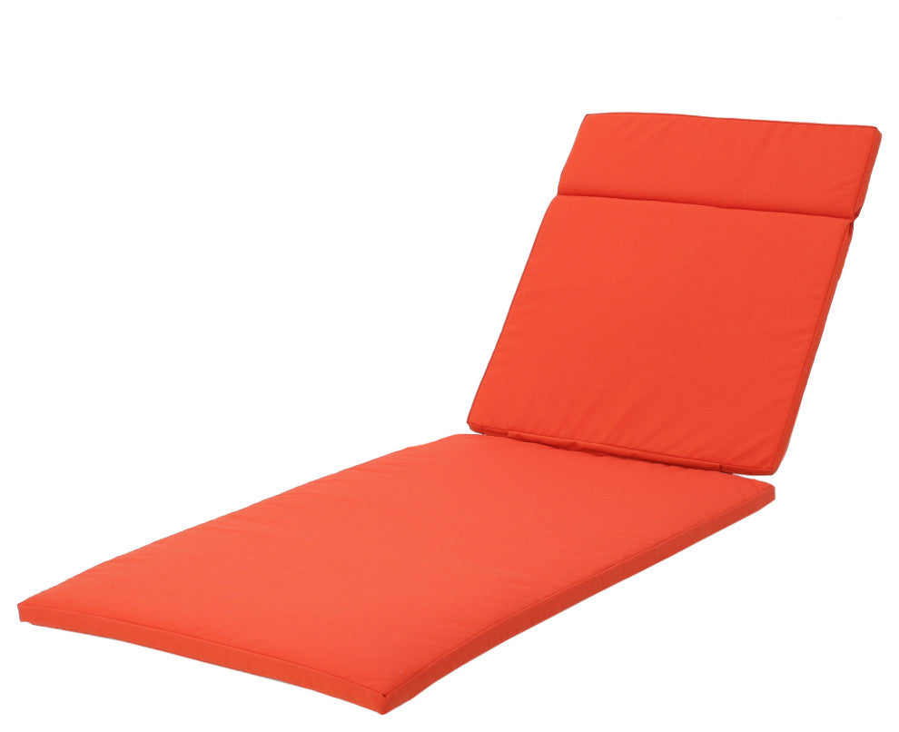 GDF Studio Soleil Outdoor Chaise Lounge Cushion, Orange