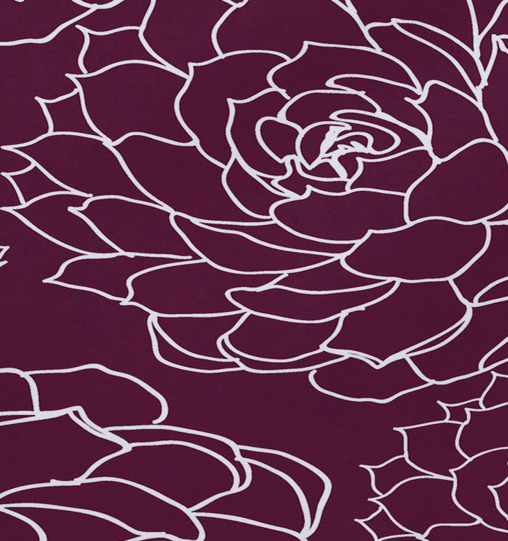 Olena, Floral Print Placemat, Purple