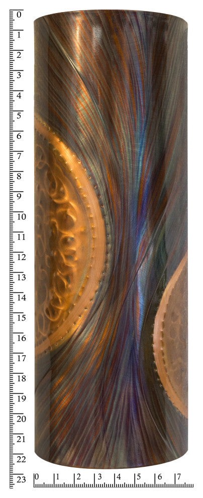 Clay Moon Copper Sconce, Planets