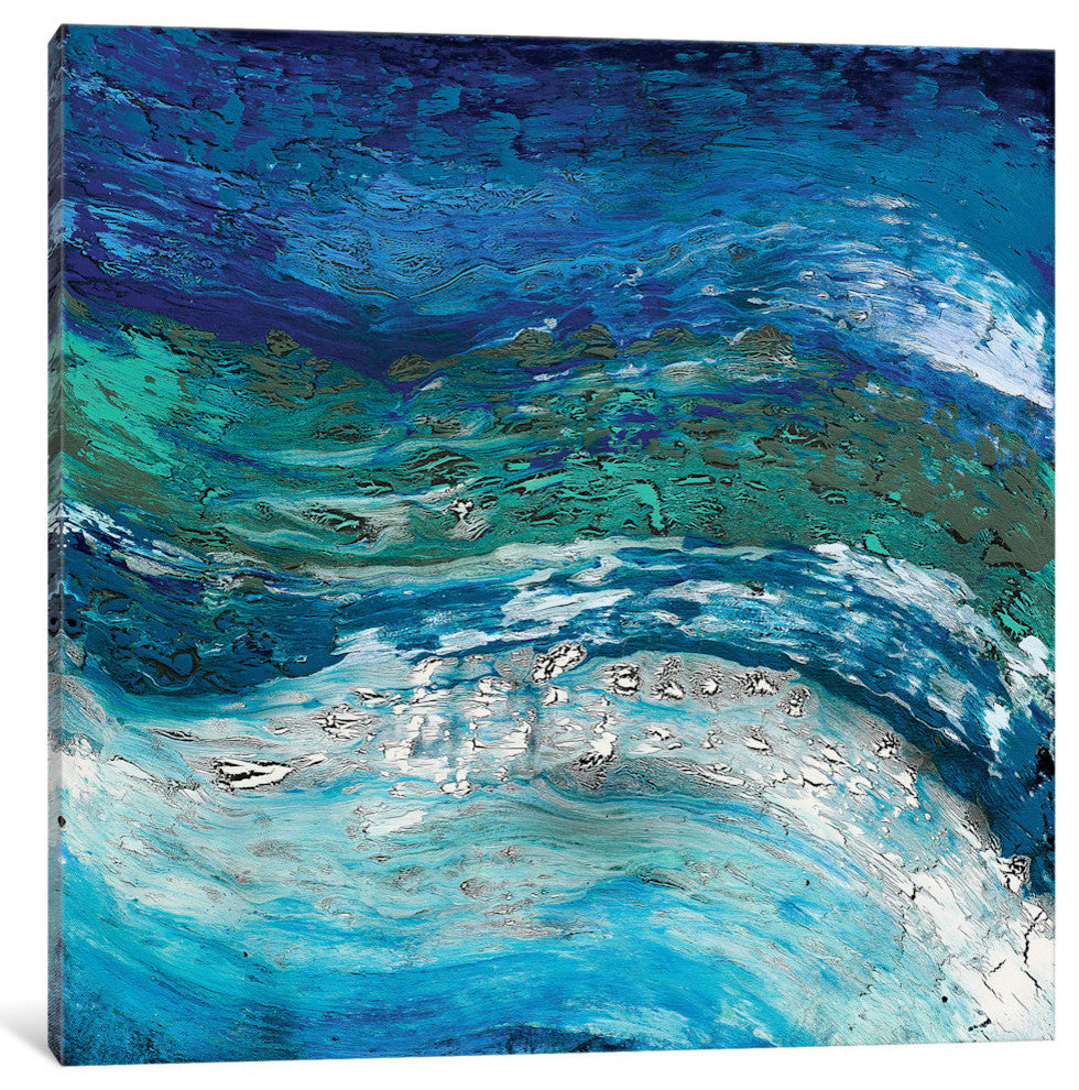 "Wave After Wave II" by Alicia Dunn, Canvas Print, 18"x18"
