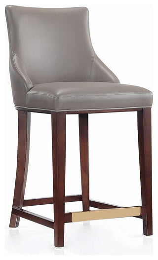 Manhattan Comfort Shubert Counter Stool, Dark Taupe, Single