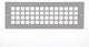 Aluminum Grid Pattern Grille, Gray, 4"x14", With Holes