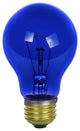 Sunlite 25 Watt A19 Colored, Medium Base, Transparent Blue