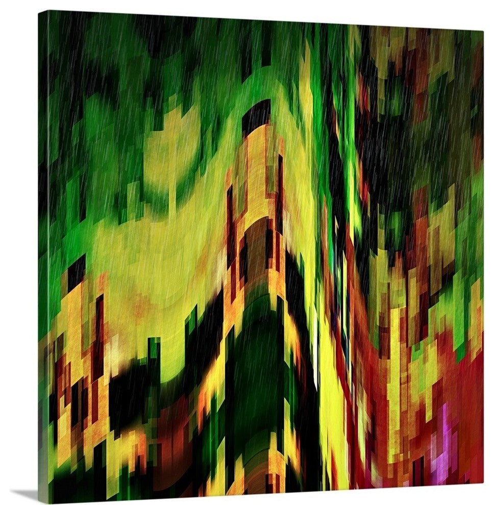 "Spring Rain II" Wrapped Canvas Art Print, 24"x24"x1.5"