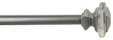 3/4" Diameter Cassini Drapery Rod, 28" to 48", Pewter