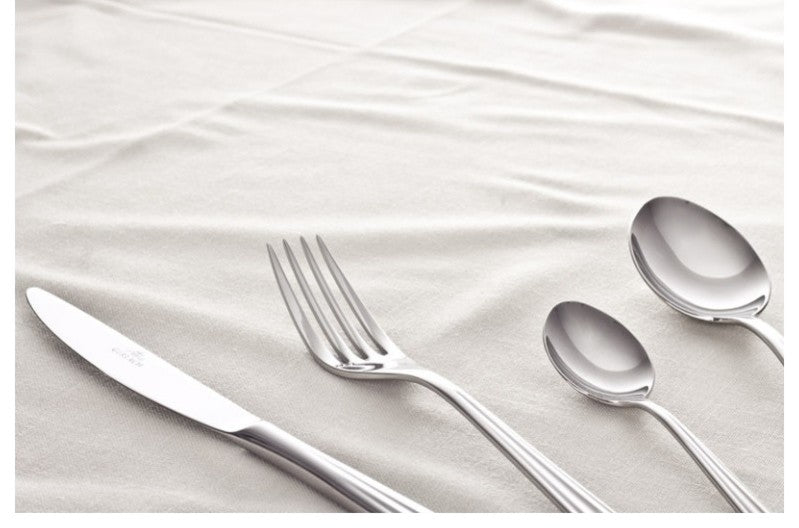 PIANO Stainless Steel 24-Piece Flatware Set