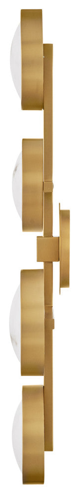 Fredrick Ramond Cava Large Flush Mount, Lacquered Brass