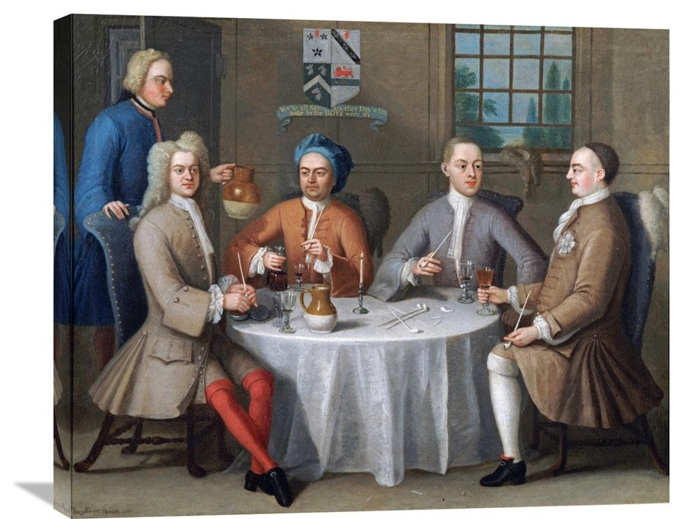 "Sir Thomas Sebright, Sir John Bland and Two Friends" Artwork, 30" x 24"