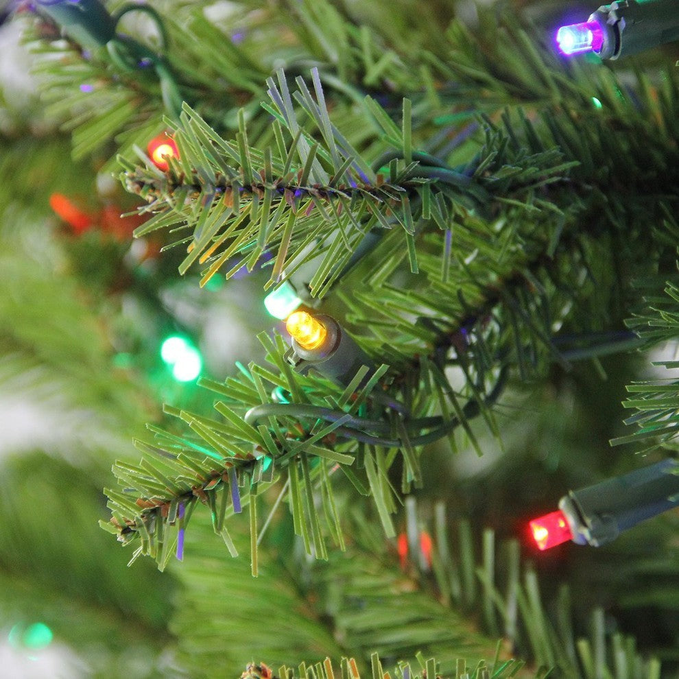 Northern Pine Full Christmas Tree, Multicolor LED Lights