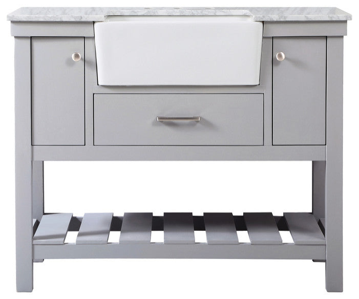 Home Living 22" Farmhouse Grey-Light Bathroom Vanity