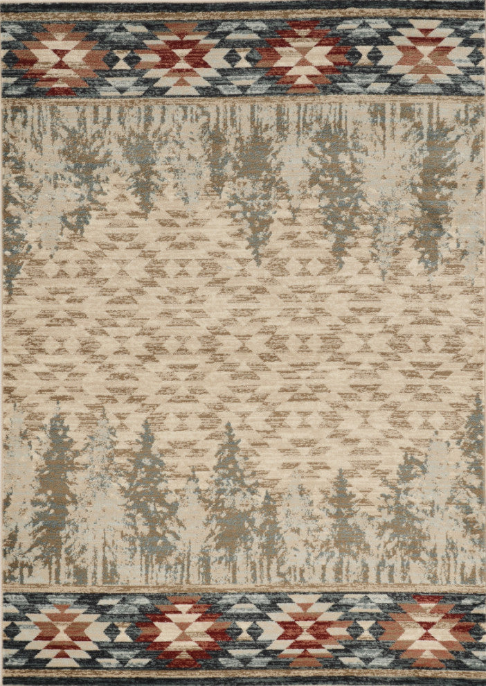 KAS Chester 5635 Ivory Pines Area Rug, 9'x12'