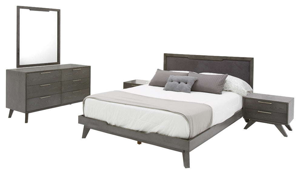 Nova Domus Soria Modern Gray Wash Bedroom Set, Eastern King