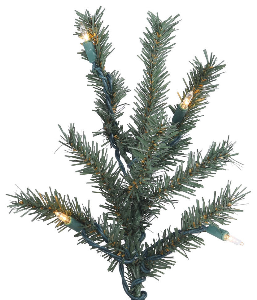 Vickerman B907384Led 4' 5' 6' Natural Christmas Tree Set, Warm White Lights