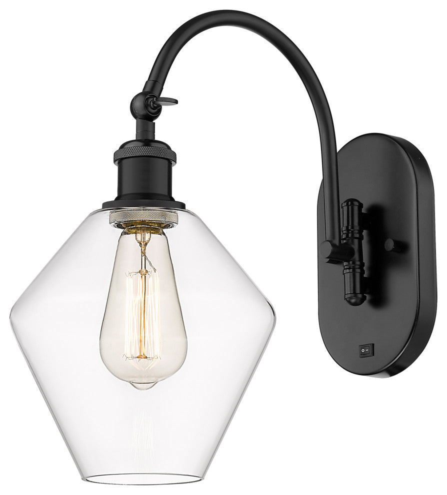 Innovations 518-1W-BK-G652-8 1-Light Sconce, Matte Black