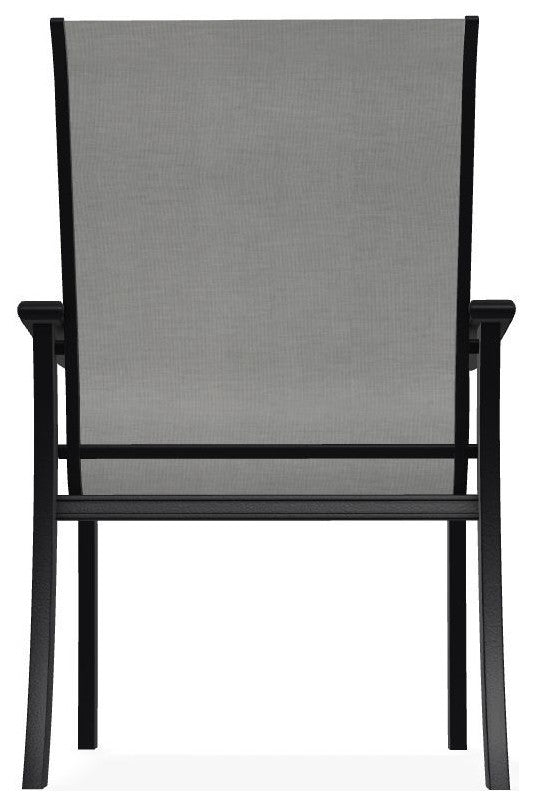 St. Catherine Sling Outdoor Armchair, Alloy/Black