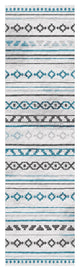 Indoor/Outdoor Sedona SN10 Tin Machine Washable 2'3" x 12' Runner Rug