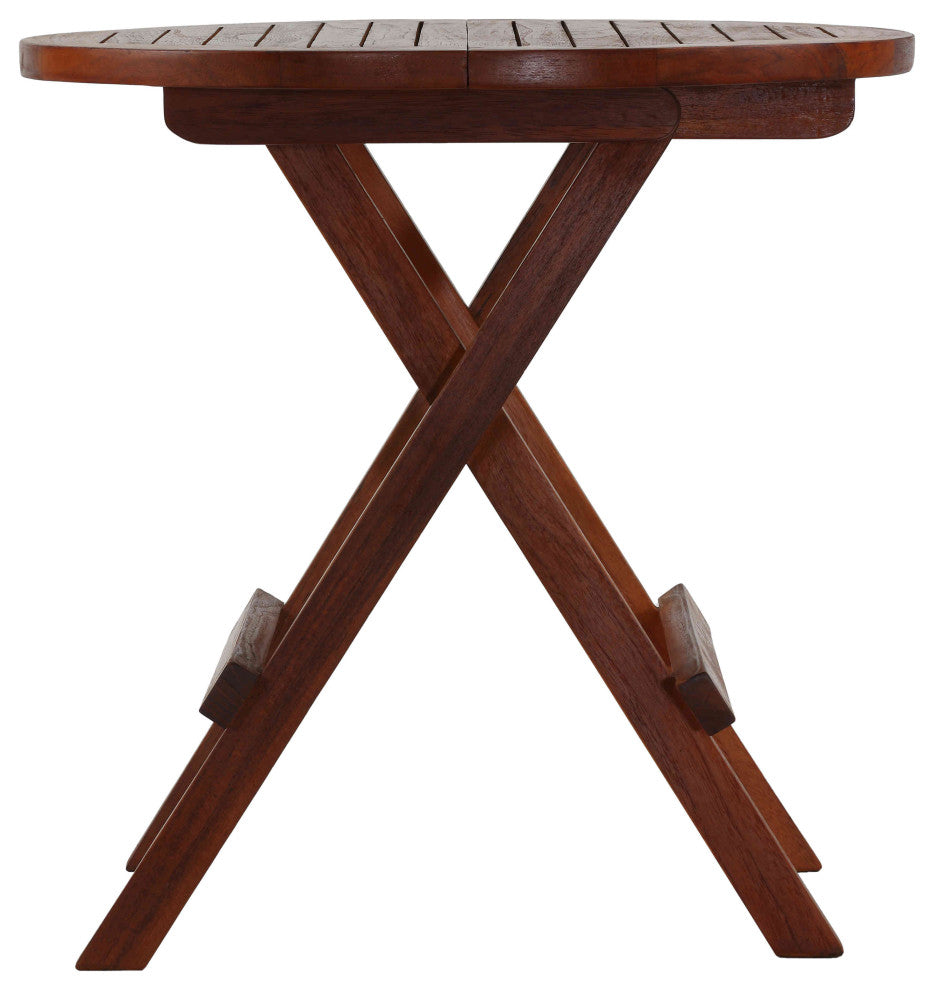 Karlyn Round Teak End Table, 20"