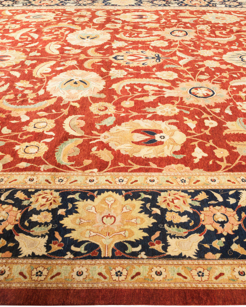 Mogul, One-of-a-Kind Hand-Knotted Area Rug Orange, 12'3"x17'4"