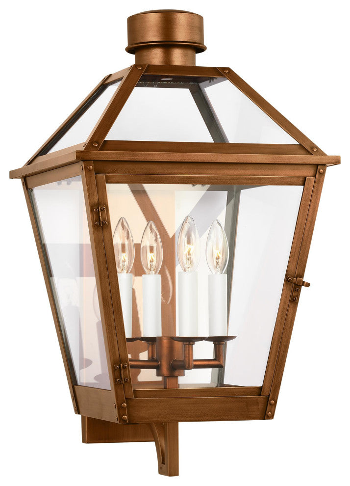 Hyannis Large Lantern, Natural Copper