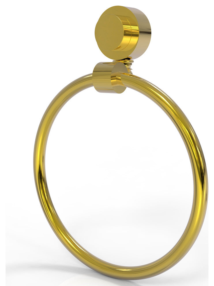 Venus Towel Ring, Polished Brass
