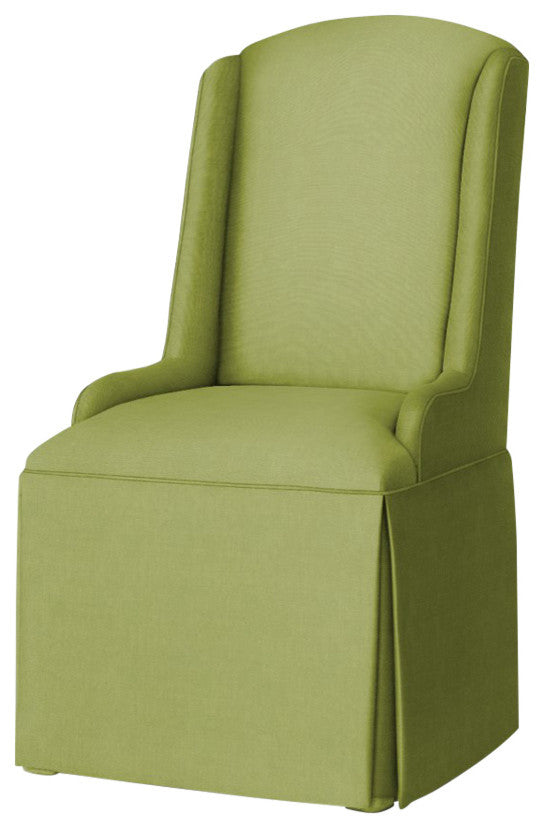 Daniella Petite Wing Back Skirted Parsons Chair