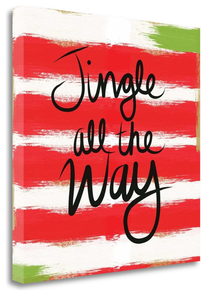 "Bright Jingle All The Way" By Linda Woods, Giclee Print on Gallery Wrap Canvas