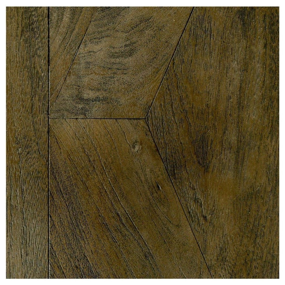 Maxton Medium Brown Solid Wood w/ Black Iron Base Dining Table, Rectangle