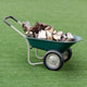 Modern Heavy Duty 2 Tire Garden Landscape Wagon Wheelbarrow