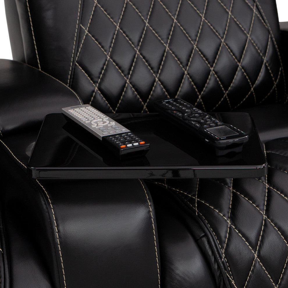 Seatcraft Muse Home Theater Seating, Black, Row of 2