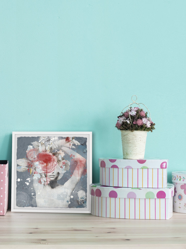 "She Who Dares" Framed Painting Print, 12x12