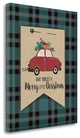 "Merry Little Christmas Plaid" By Jo Moulton, Giclee on Gallery Wrap Canvas