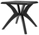 Marcella Outdoor Patio Table, Black