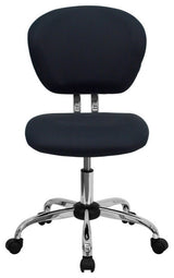 Mid-Back Mesh Swivel Task Chair with Chrome Base, Gray
